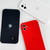 Чехол Silicone Case Full Camera Square для iPhone 11 Pro Max Red Чехол Silicone Case Full Camera Square для iPhone 11 Pro Max Red